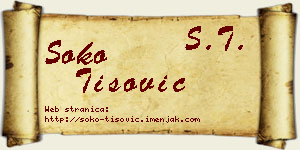 Soko Tišović vizit kartica